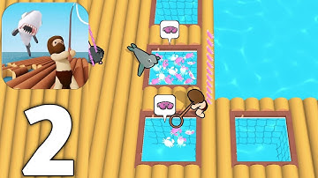 Raft Life Gameplay Walkthrough Part 2 Max Level (ios,Android)