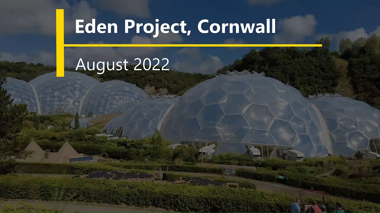 Eden Project, Bodelva, Cornwall. United Kingdom - August 2022 - 4K