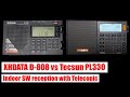 Tecsun pl330 and Xhdata d808 telescopic SW reception indoor