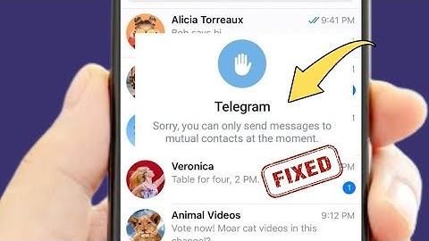 Oplossing✅: Telegram kan op dit moment alleen berichten sturen naar gemeenschappelijke contacten ...