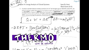 Thermodynamics - 4-4 Ideal Gas Specific Heat example 3