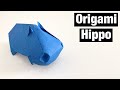 Origami hippo easy