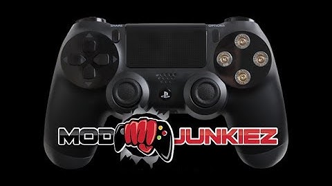 PS4 Custom Modded Controller with Bullet Buttons from Modjunkiez