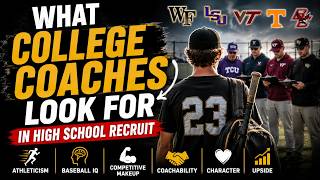 What College Coaches Really Look For In High School Recruits