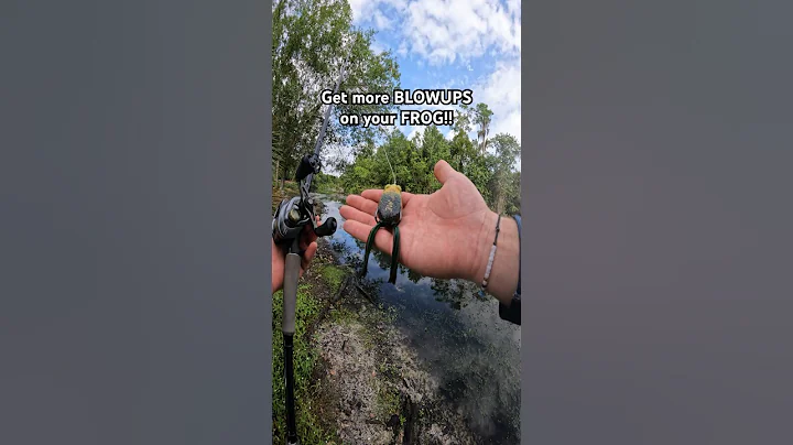 get more TOPWATER BLOWUPS on FROGS #bassfishing #shorts