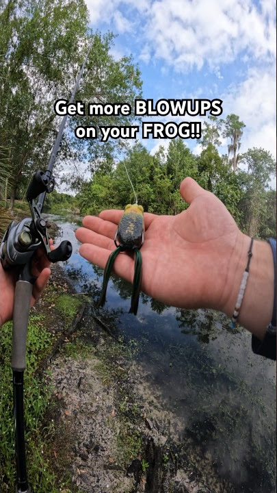 get more TOPWATER BLOWUPS on FROGS #bassfishing #shorts