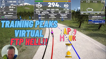 Training Peaks Virtual Cycling: The Brutal 1 Hour FTP Benchmark
