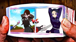 Zero Two Dodging Meme   Wednesday vs Anime Shinobu - THE BEST FLIPBOOK EVER