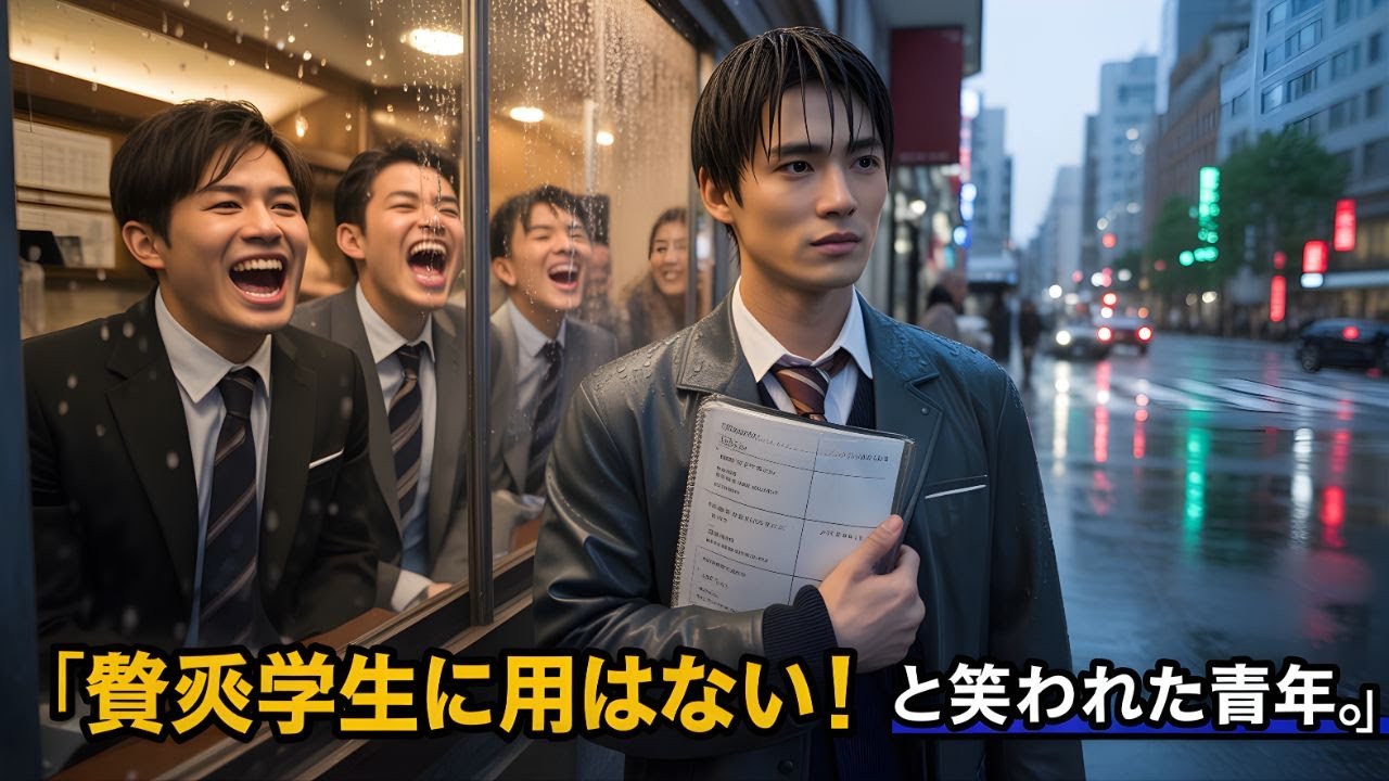 「貧乏学生に用はない！」と笑われた青年。だが彼は社長の息子だった