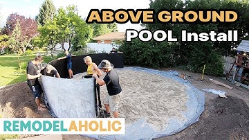 Above Ground Pool Install DIY | Remodelaholic  #diy #pool #installation