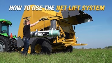 Vermeer Net Lift System on the 604R Premium Baler