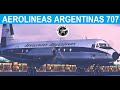 El avión que se enfrentó a la tormenta - Aerolíneas Argentinas 707