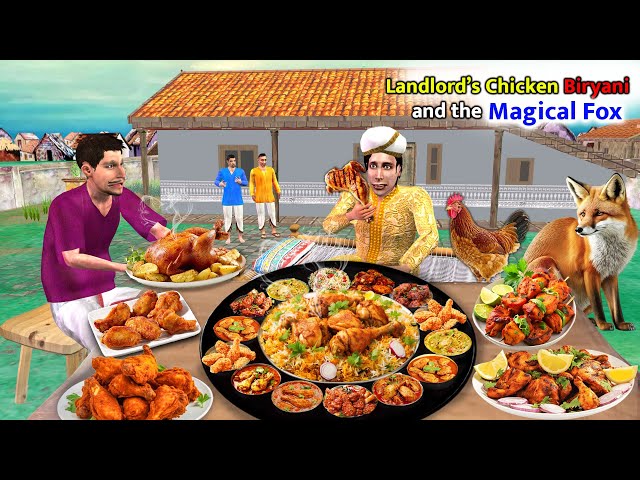 Landlord’s Chicken Biryani and the Magical Fox | New Funny Video | Hindi Kahaniya