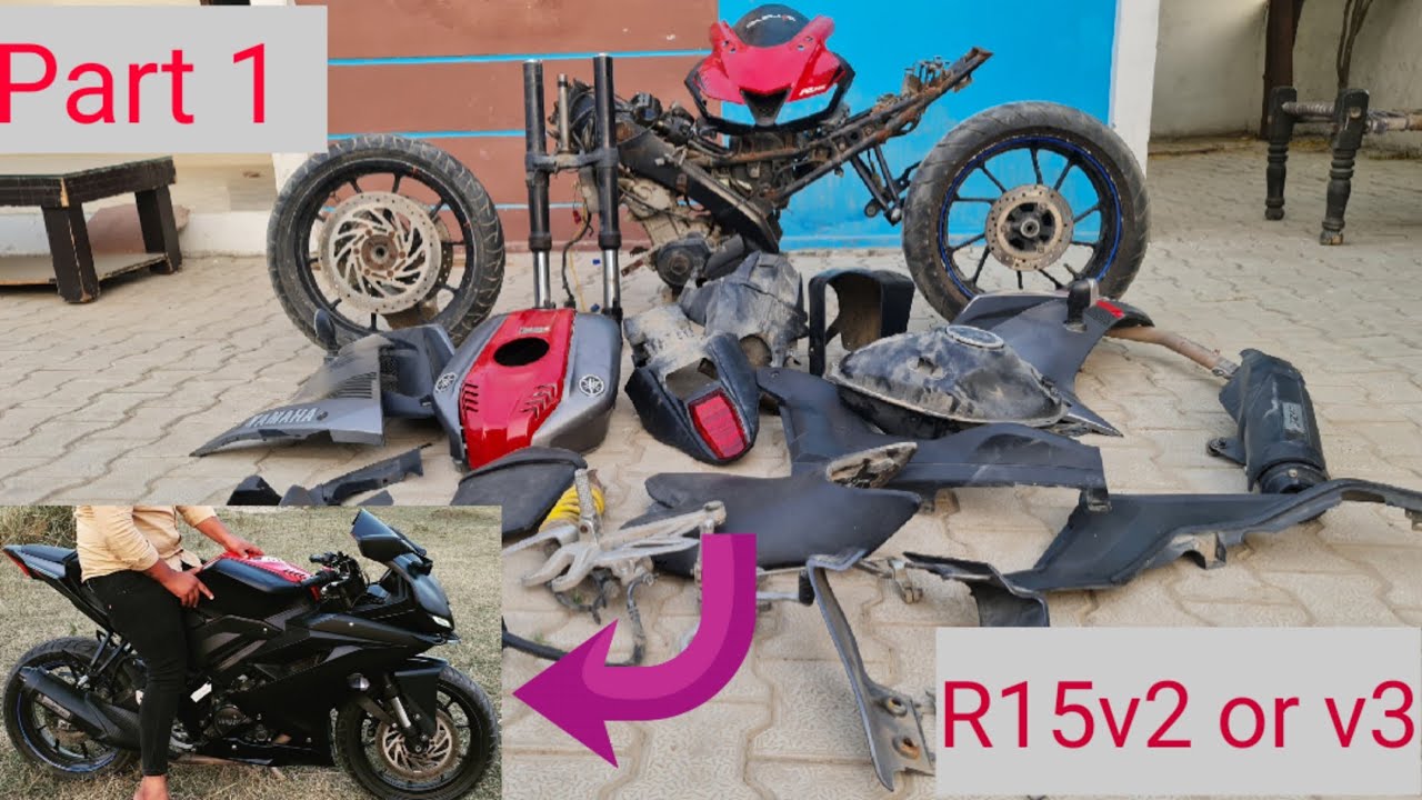 Полная реставрация yamaha r15 v3 / реставрация yamaha r15 v2 / sanju mods