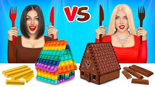 Chocolate Food VS Real Food CHALLENGE | Eating Only Chocolate & Try Not To Laugh by RATATA POWER