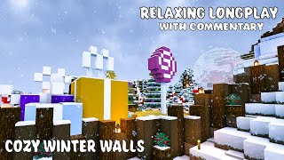 Relaxing Minecraft Longplay ❄ Cozy Winter Walls (with Commentary)