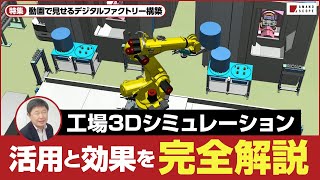 【3Dシミュレーション】工場のDXに欠かせない「プロセスシミュレート」完全解説！工場の自動機、制御、人…あらゆる作業を再現・最適化するソフトウェアの効果とは【シーメンス】【デジタルツイン】