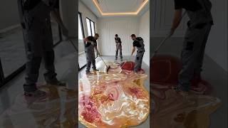 Luxury 3D Epoxy Flooring | A Stunning New Marble Design ✨#shorts # #epoxyfloor