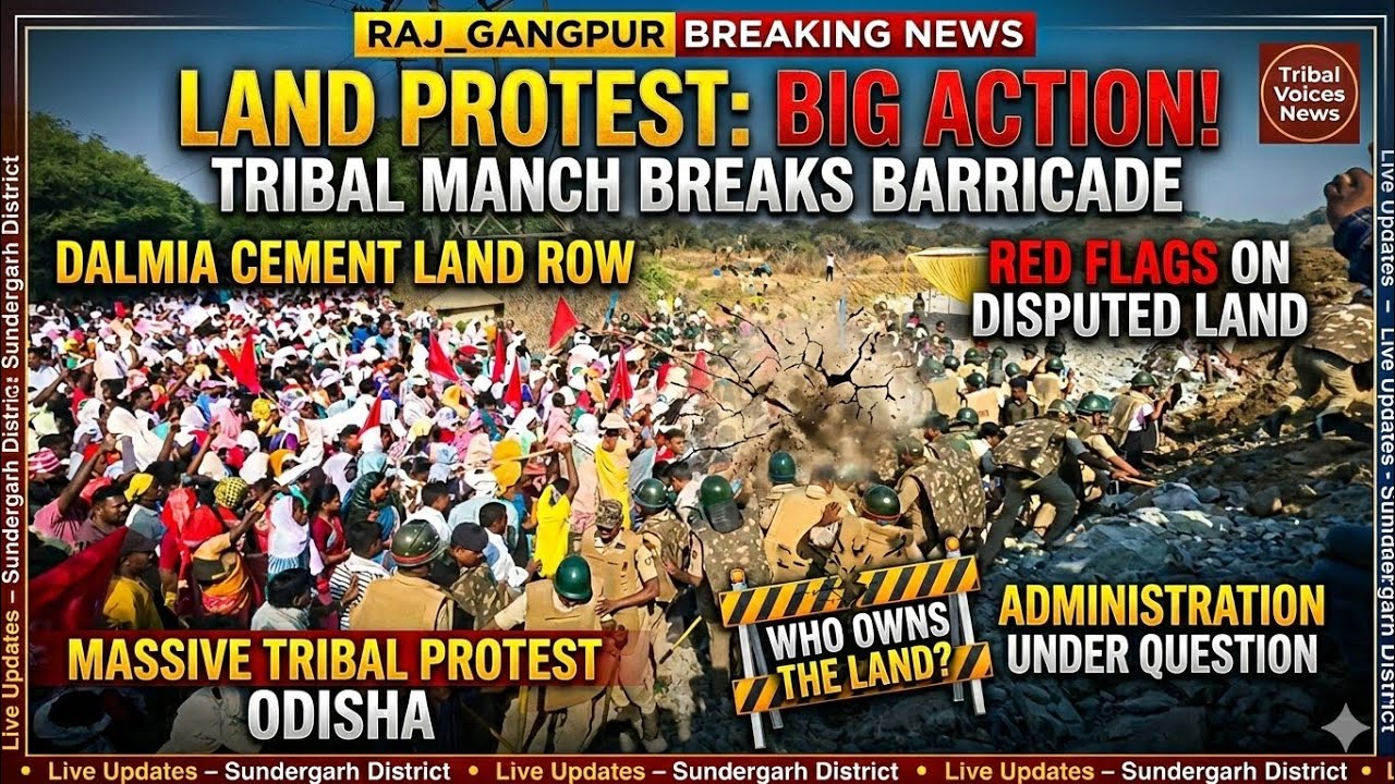 ବେରିକେଟ ଭାଙ୍ଗି ନିଜ ଚାଷ ଜମିକୁ ପସିଲେ ଆଦିବାସୀ | Sundargarh News