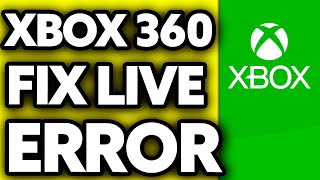 How To FIX Xbox 360 Xbox Live Error (2024)