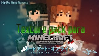 Minecraft PE 1.0 Sword Art Online Mapa  addon(coming soon)
