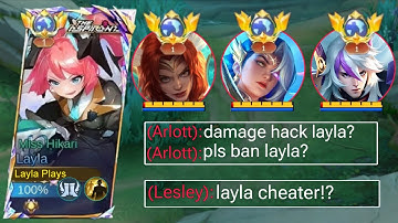 GLOBAL LAYLA FULL UNLIMITED TRUE DAMAGE BUILD 2025!!💀 (true damage 1hit build) - Mobile Legends