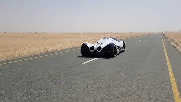Devel Sixteen playing in the desert on low boost (20% Throttle)