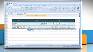 How to use TIMEVALUE function in Excel :Tutorial