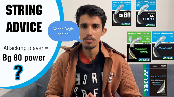 Which string is best for badminton player ? // String Tension and complete Quide for Strings