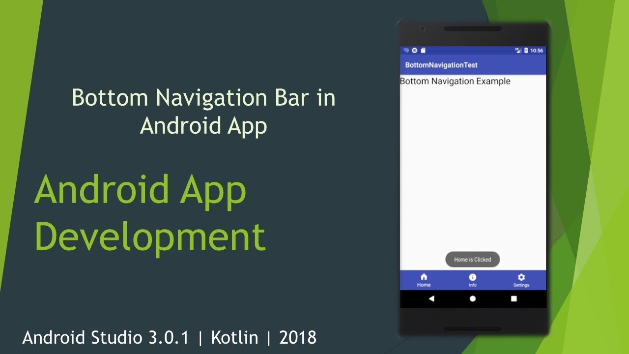 Bottom Navigation Bar in Android App | Android Studio 3.0 ...