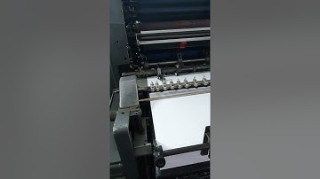 Impresión offset a 1 color en Heidelberg GTO 46 .