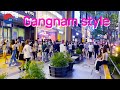 [4k]Real Gangnam style강남스타일Walking through the crowds of Gangnam-daero Korea_Bts born seoul korea