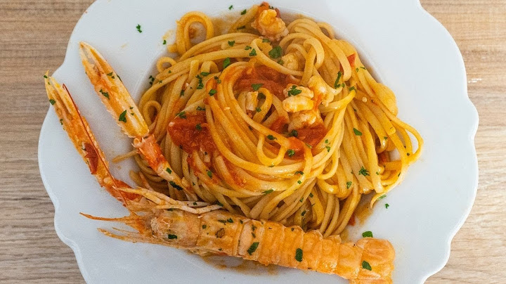 Linguine agli scampi –La vera ricetta originale