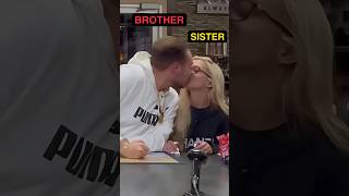 Brother Sister Kissing Inside My Store 