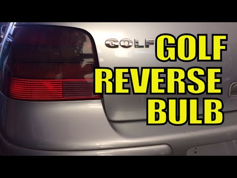 VW Golf Reverse Light Bulb Change