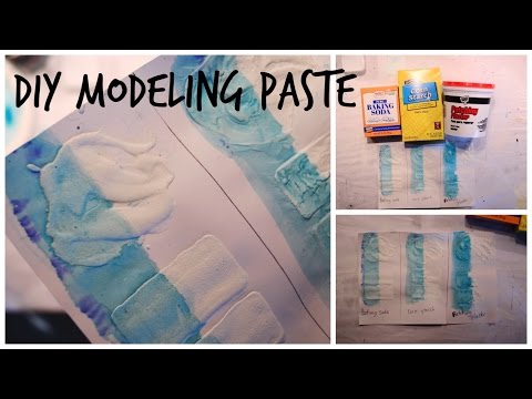 DIY homemade modeling paste easy and cheap  Modeling paste, Diy homemade,  Homemade art