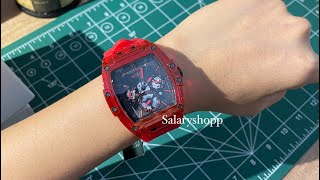 ♠️review PHOENIX guess (red) watch #salaryshopp #gw0203g5 #guessthailand #guessoriginals