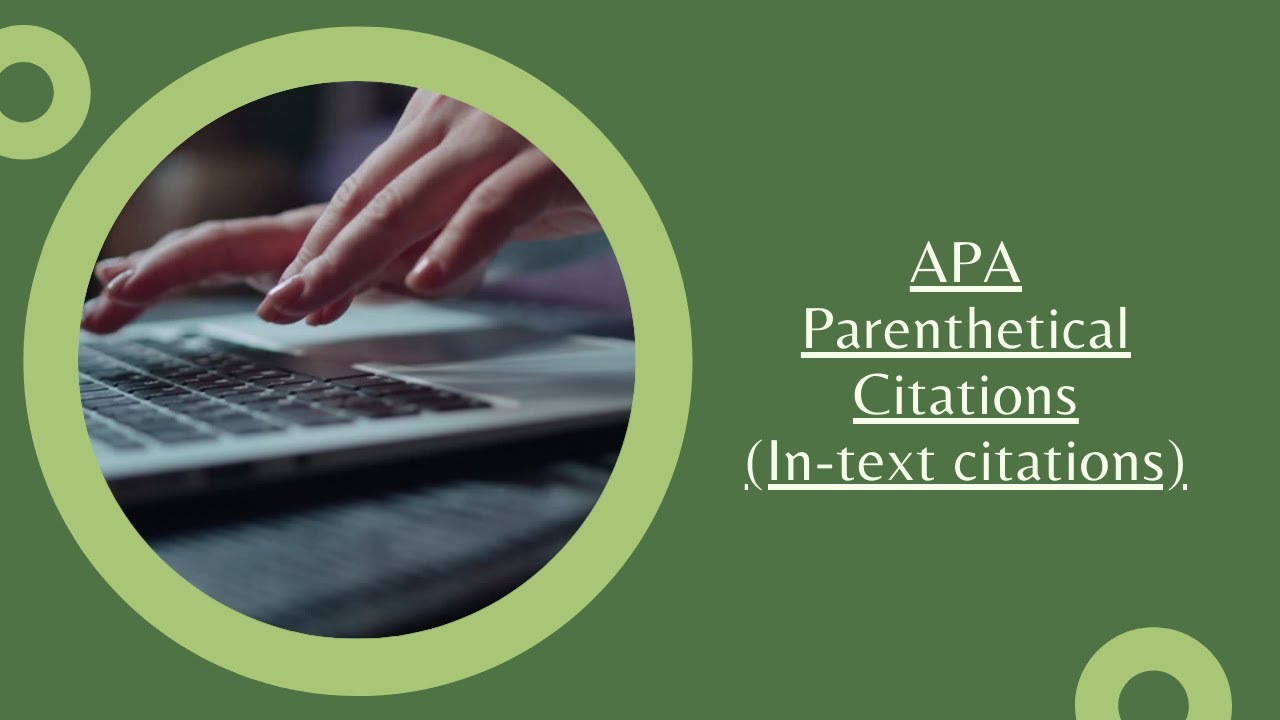 in text parenthetical citations apa