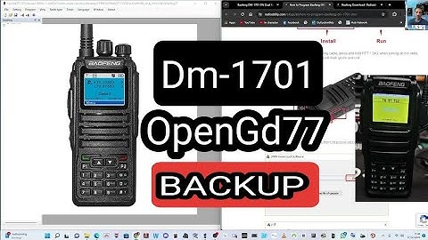 BAOFENG DM1701 - BACKUP OpenGD77 Flash & Original Firmware LINKS