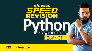 A/L ICT 2024 | Speed Revision| Python Programming - Day 01