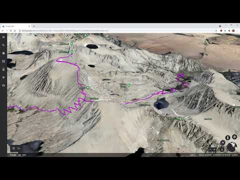 Amazing 3D Navigation of JMT (John Muir Trail) via Google Earth