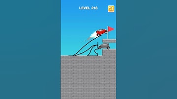 Draw Bridge Puzzle Game Level 213 #shorts