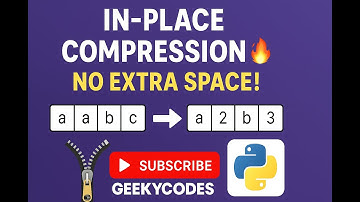 Compress Characters in Python | In-Place String Compression Explained