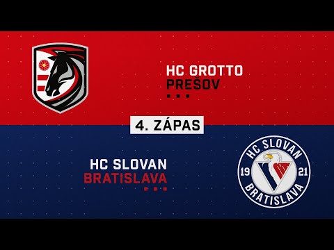 4.zápas štvrťfinále HC Grotto Prešov - HC Slovan Braislava HIGHLIGHTS