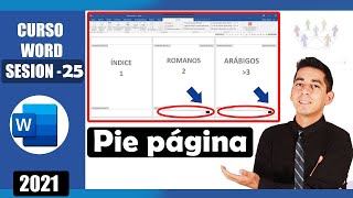 Como hacer un pie de página en WORD (numeración de páginas diferentes) | 25