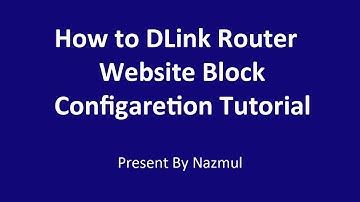 Dlink Router 816 website block Configaretion tutorial