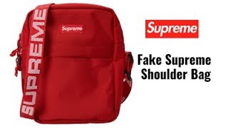 How to Tell If Supreme Shoulder Bag is Fake - YouTube