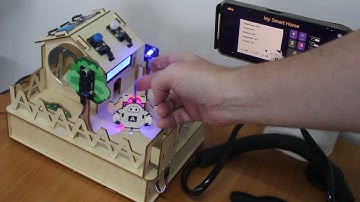 ACEBOTT QE007 ESP32 Smart Home Kit WiFi control demo.