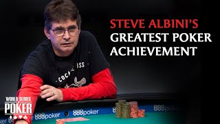 World Series of Poker 2018 - $1,500 7-Card Stud Final Table with Steve Albini