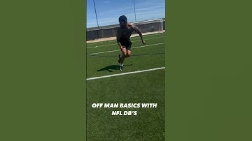How to play off man coverage with nfl defensive backs #defensiveback #football #defensivebackdrills
